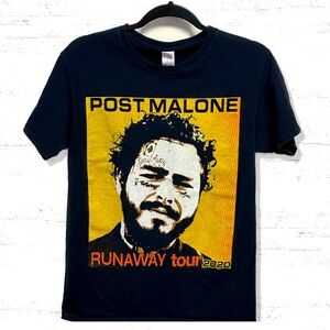 Post Malone Runaway Tour Black Graphic Concert T-Shirt Size Small